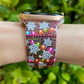 Christmas Lights Leopard Apple Watch Band