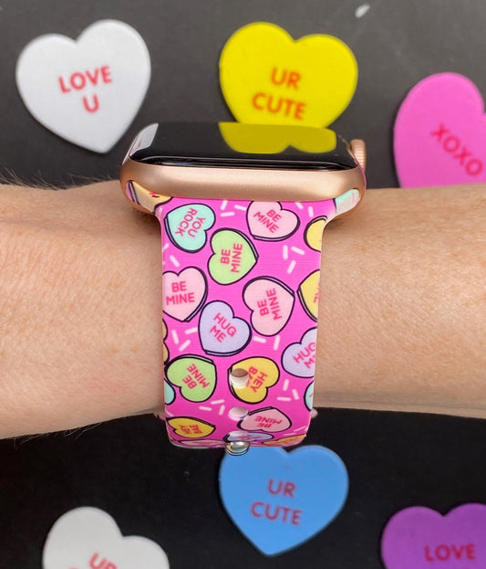 Candy Hearts Apple Watch Band