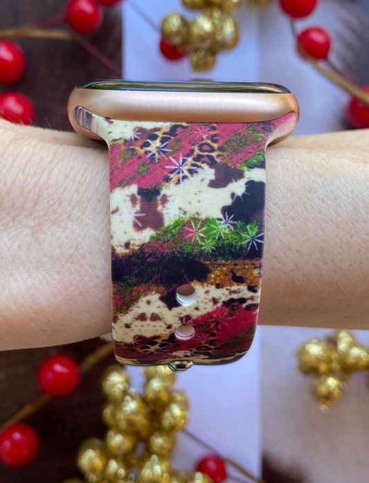 Western Christmas Apple Watch Band