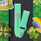 Green Band and Clover Charm Fitbit Versa 3/Versa 4/Sense/Sense 2 Watch Band