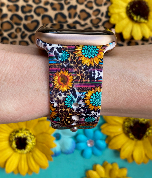 Sunflower Serape Apple Watch Band