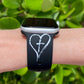Cross and Verse Black Apple Watch Band