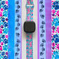 Dog Paw Splatter Fitbit Versa 1/2 Watch Band