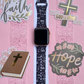 Faith Love Hope Black Apple Watch Band
