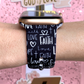 Faith Love Hope Black Apple Watch Band