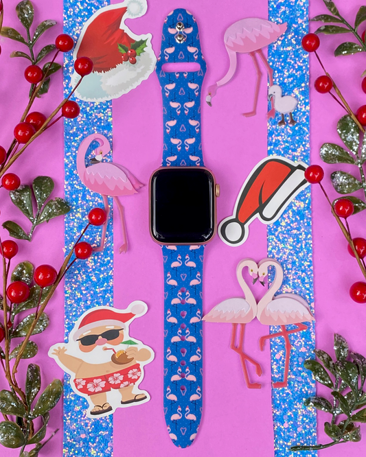 Flamingo Christmas Apple Watch Band