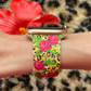 Tropical Hibiscus Leopard Apple Watch Band