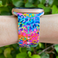 Neon Leopard Splatter Apple Watch Band
