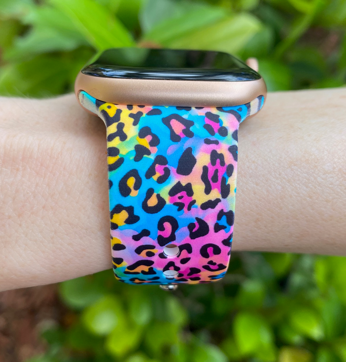 Neon Leopard Apple Watch Band