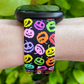 Neon Pumpkins Fitbit Versa 3/Versa 4/Sense/Sense 2 Watch Band