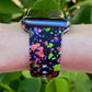 Halloween Neon Splatter Apple Watch Band