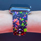 Halloween Neon Splatter Apple Watch Band
