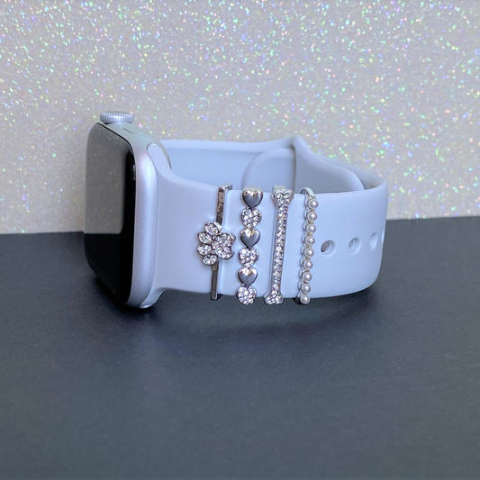 Silver Bling Dog Lover Stackable Watch Charm