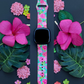 Pink Blooms Fitbit Versa 1/2 Watch Band