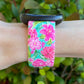 Pink Blooms Fitbit Versa 3/Versa 4/Sense/Sense 2 Watch Band