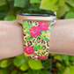 Tropical Hibiscus Leopard Apple Watch Band