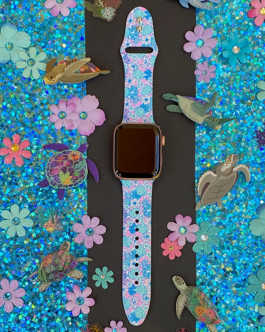 Floral Turtle Apple Watch Band