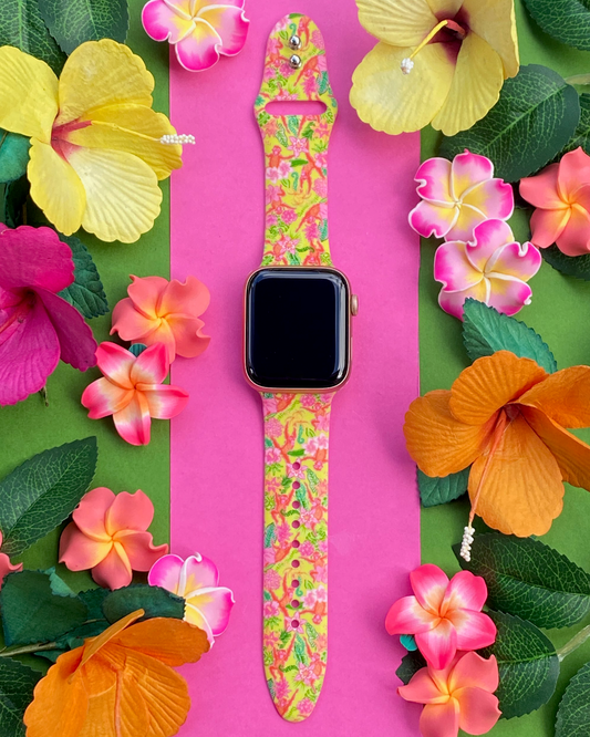 Tropical Yellow Apple Watch Band